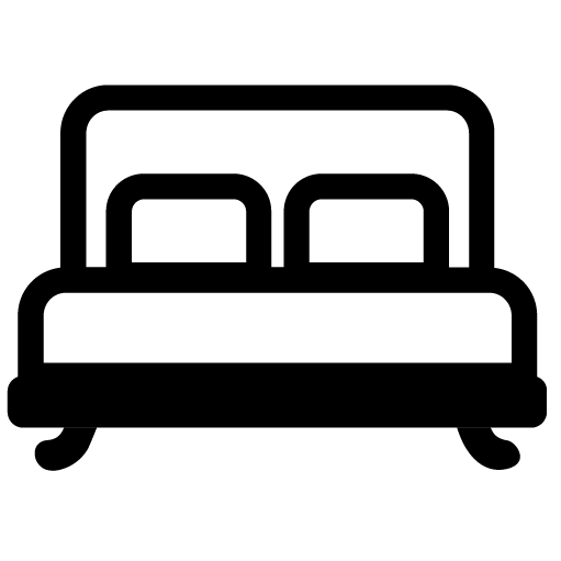 Black Bed Icon